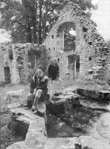 The editors of Source at St. Mary's holy well.